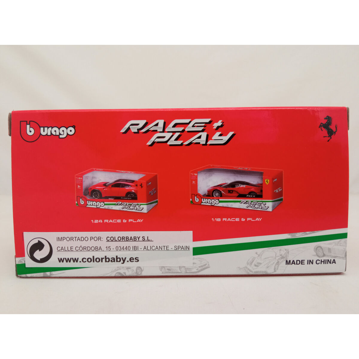 Mașină Bburago Ferrari Roșu (1 Unități)