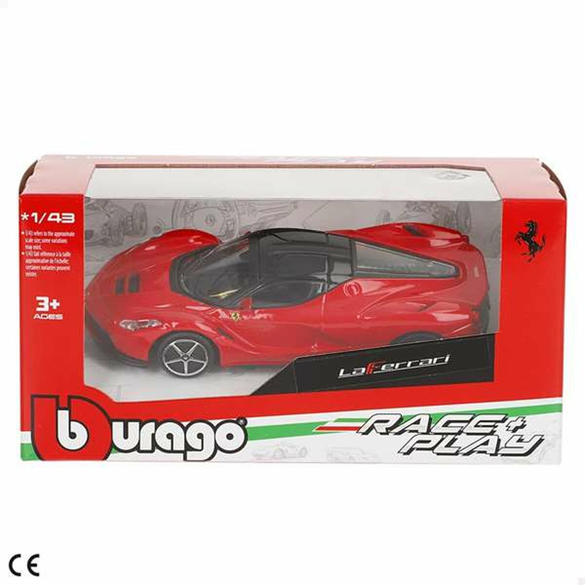 Mașină Bburago Ferrari Roșu (1 Unități)