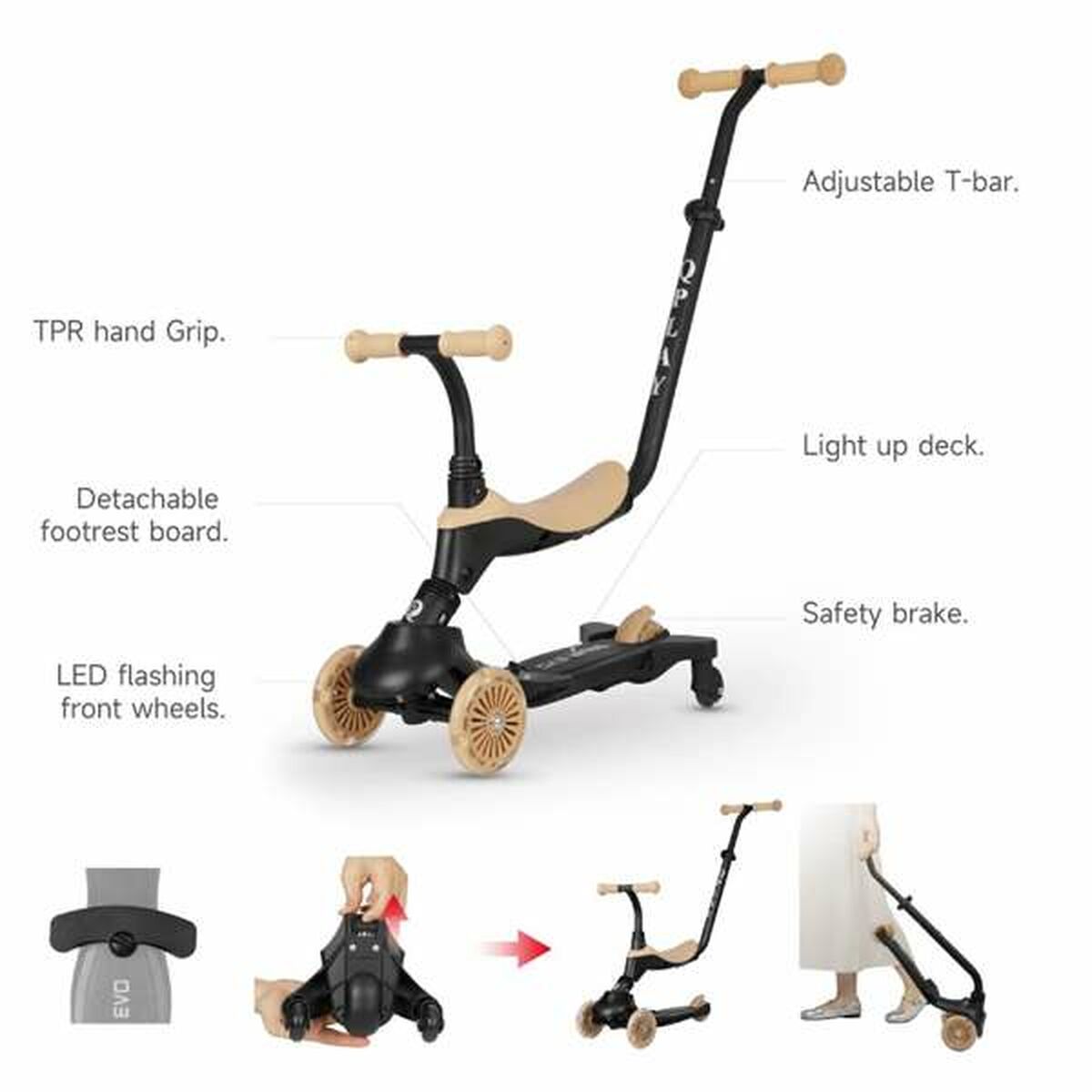 Trotinetă Ociotrends Bej (Bej)