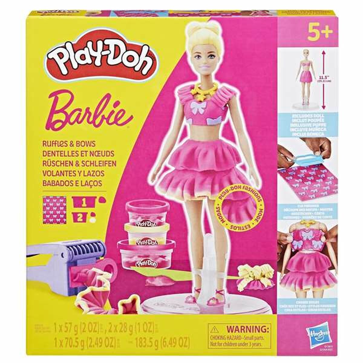 Joc Creativ de Plastilină Play-Doh Barbie Ruffles & Bows