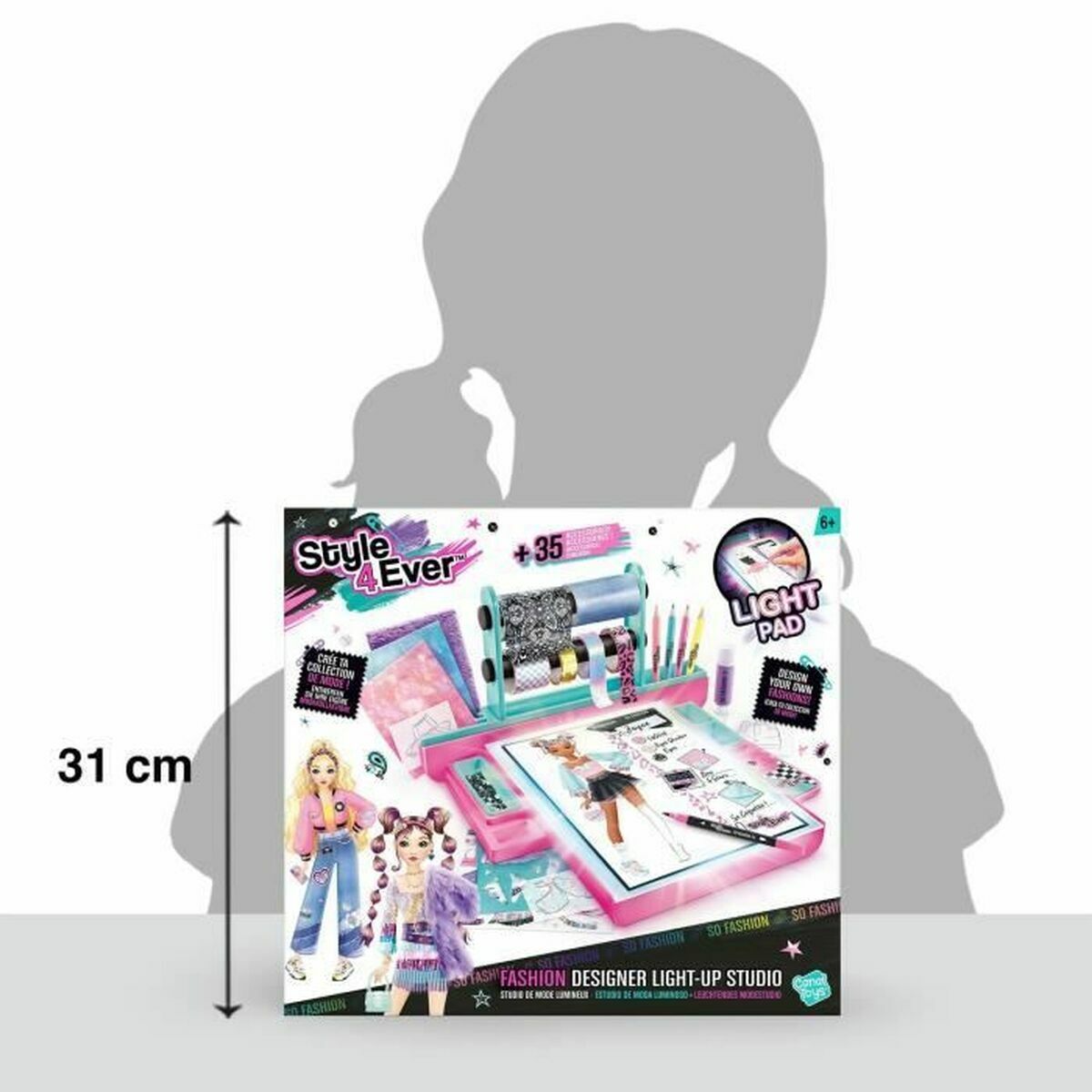 Creioane Canal Toys Albastru Roz Plastic