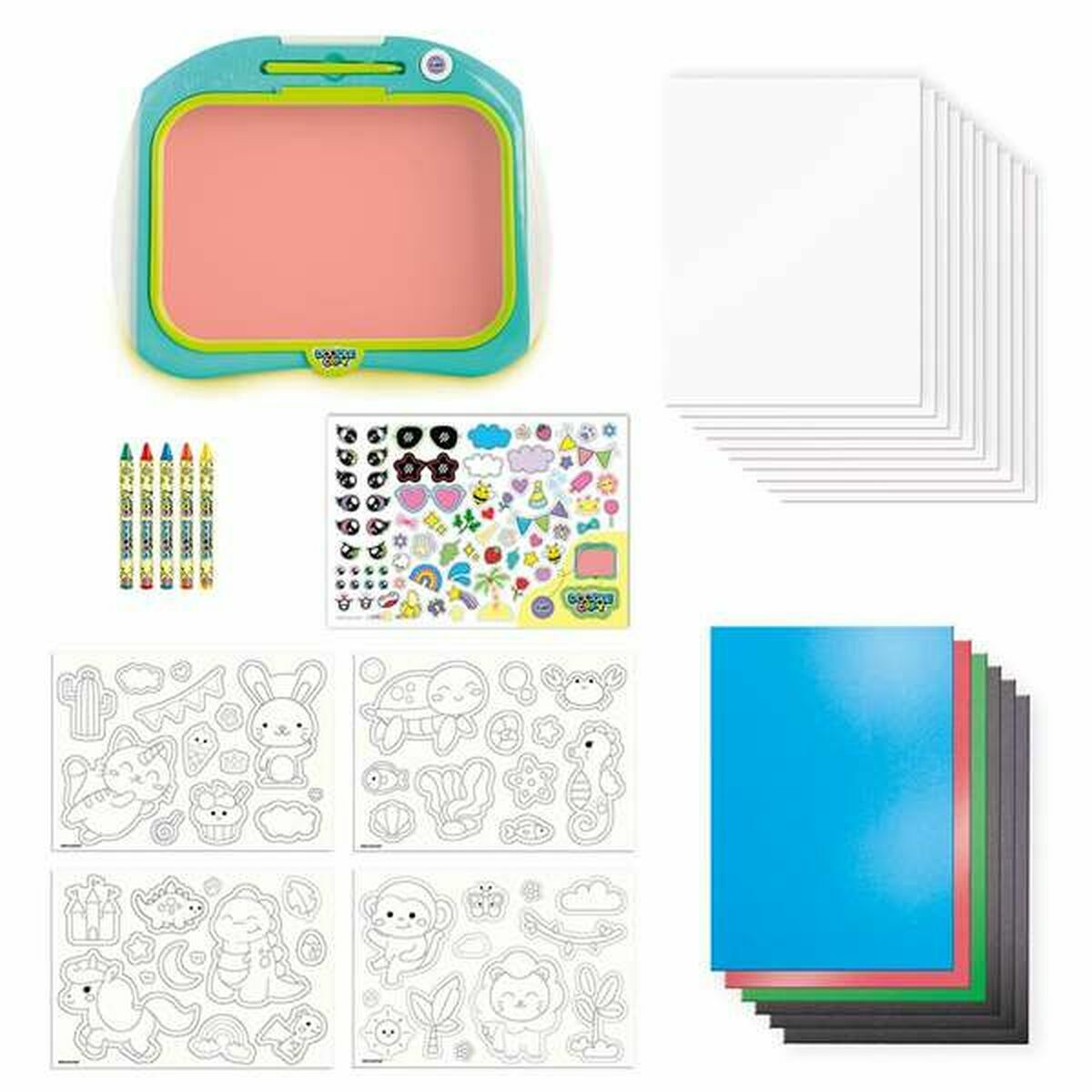 Tablă 2 în 1 Canal Toys Doodle Copy Albastru Plastic 40 x 33 x 6 cm