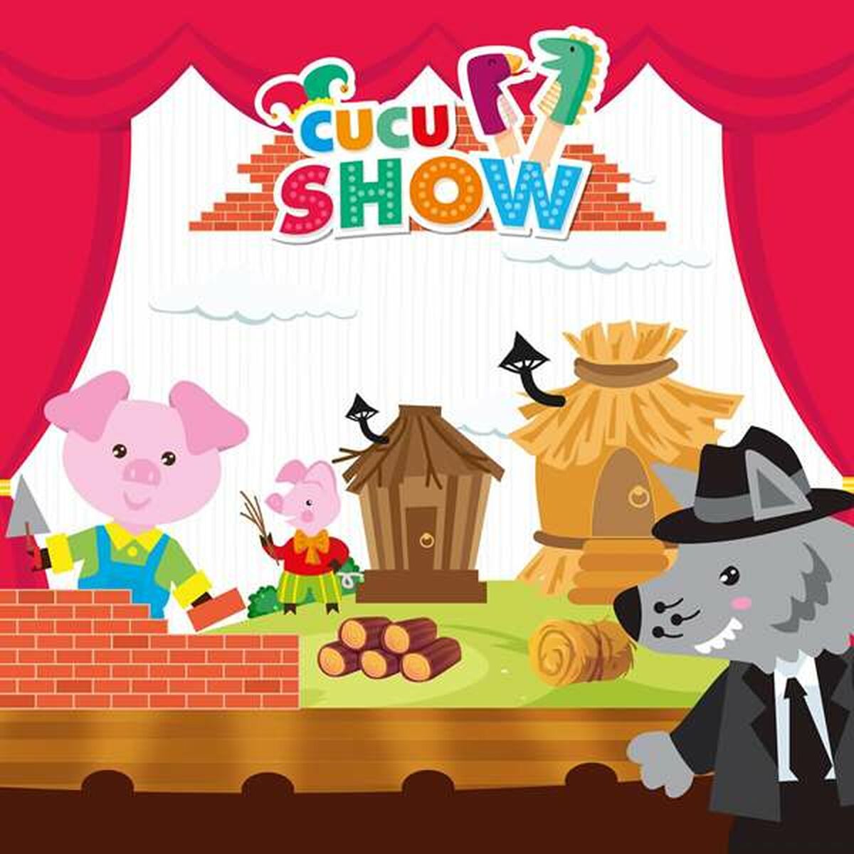 Marionetă de Pluș 3 Little Pigs