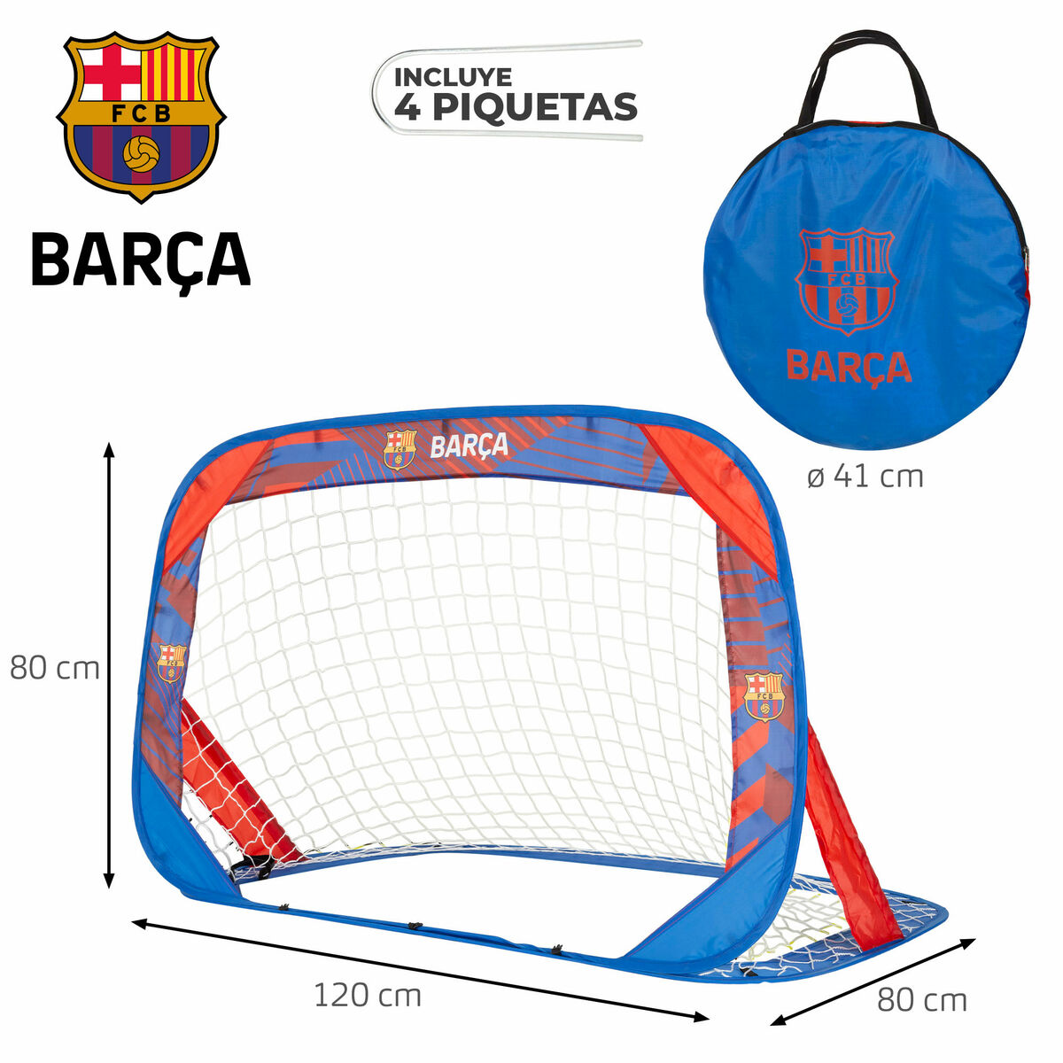 Set de 2 porți de fotbal F.C. Barcelona