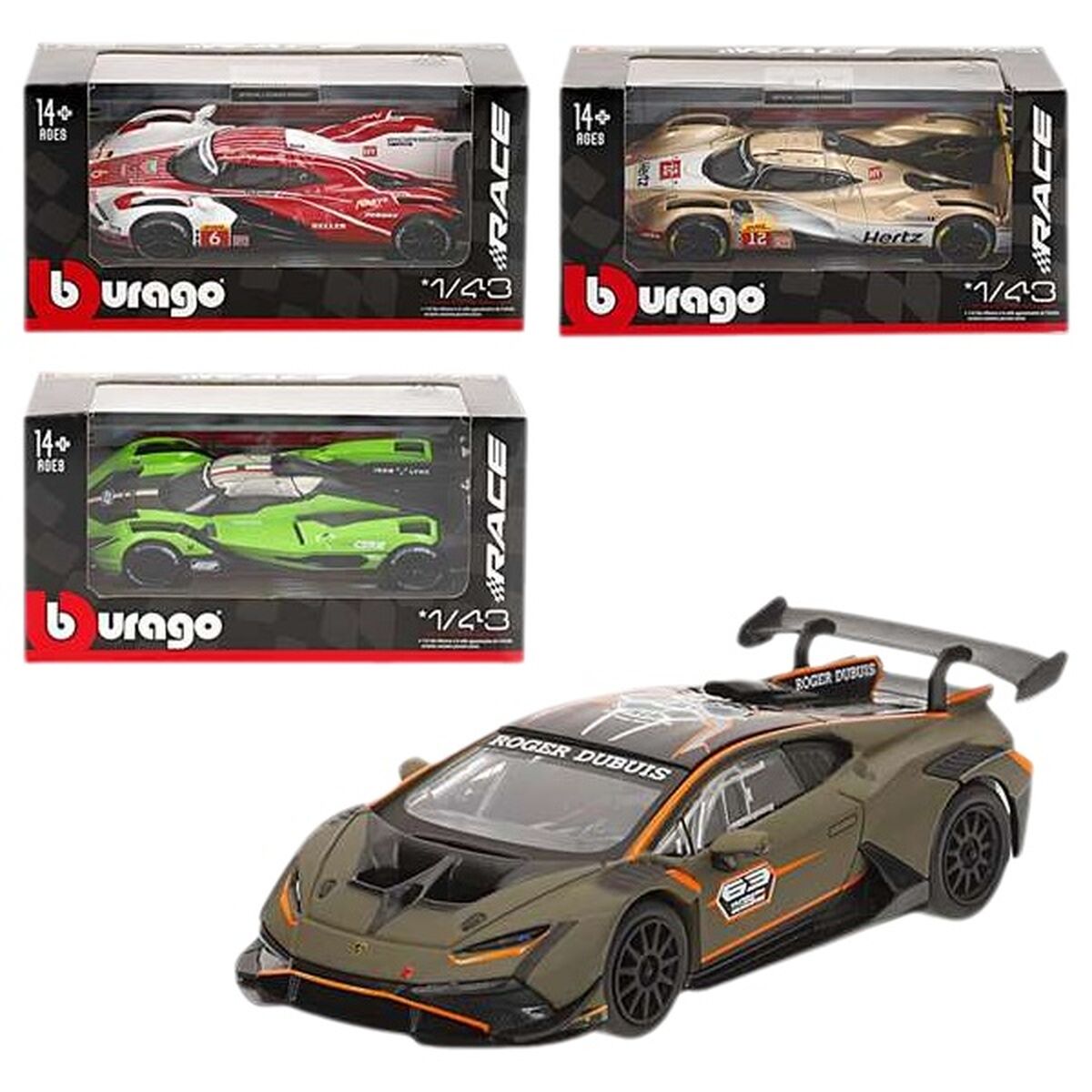 Mașină Bburago Racing Series 2025 V1 1:43