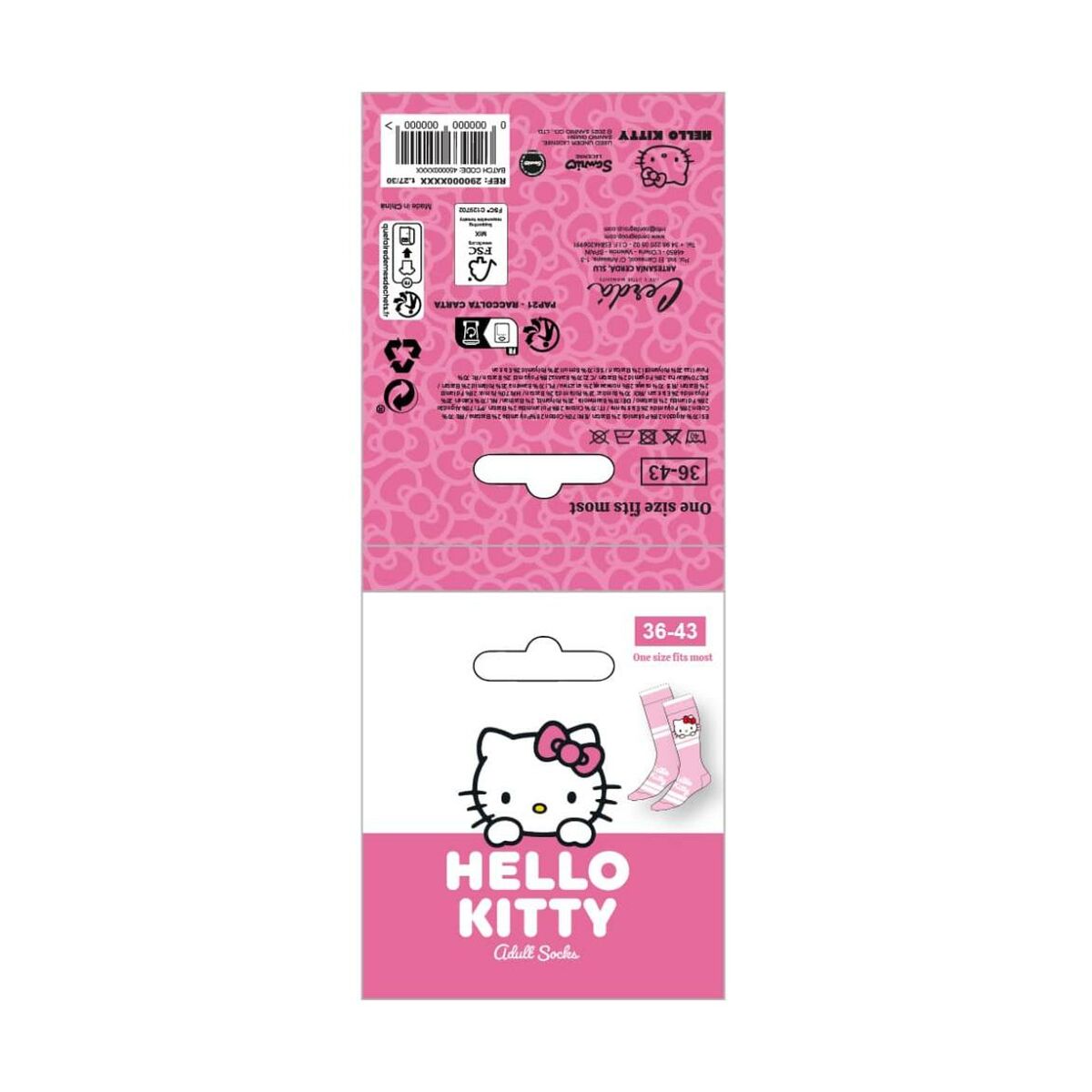 Șosete Hello Kitty Roz 36-43