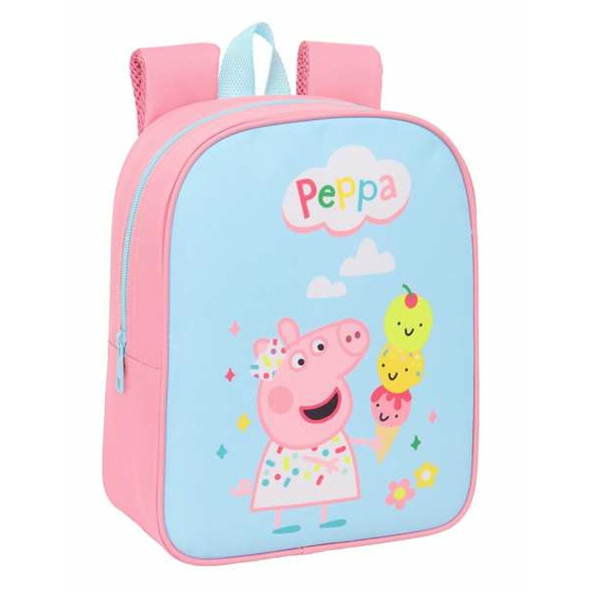Ghiozdan Peppa Pig Albastru Roz 22 x 27 x 10 cm