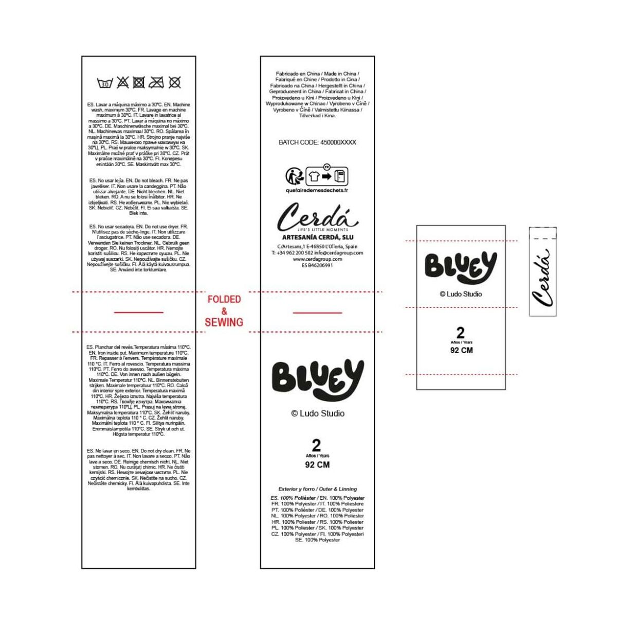 Pulover Unisex Bluey Christmas Albastru deschis