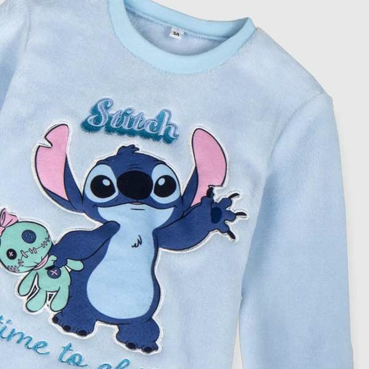 Pijama Infantil Stitch Albastru deschis