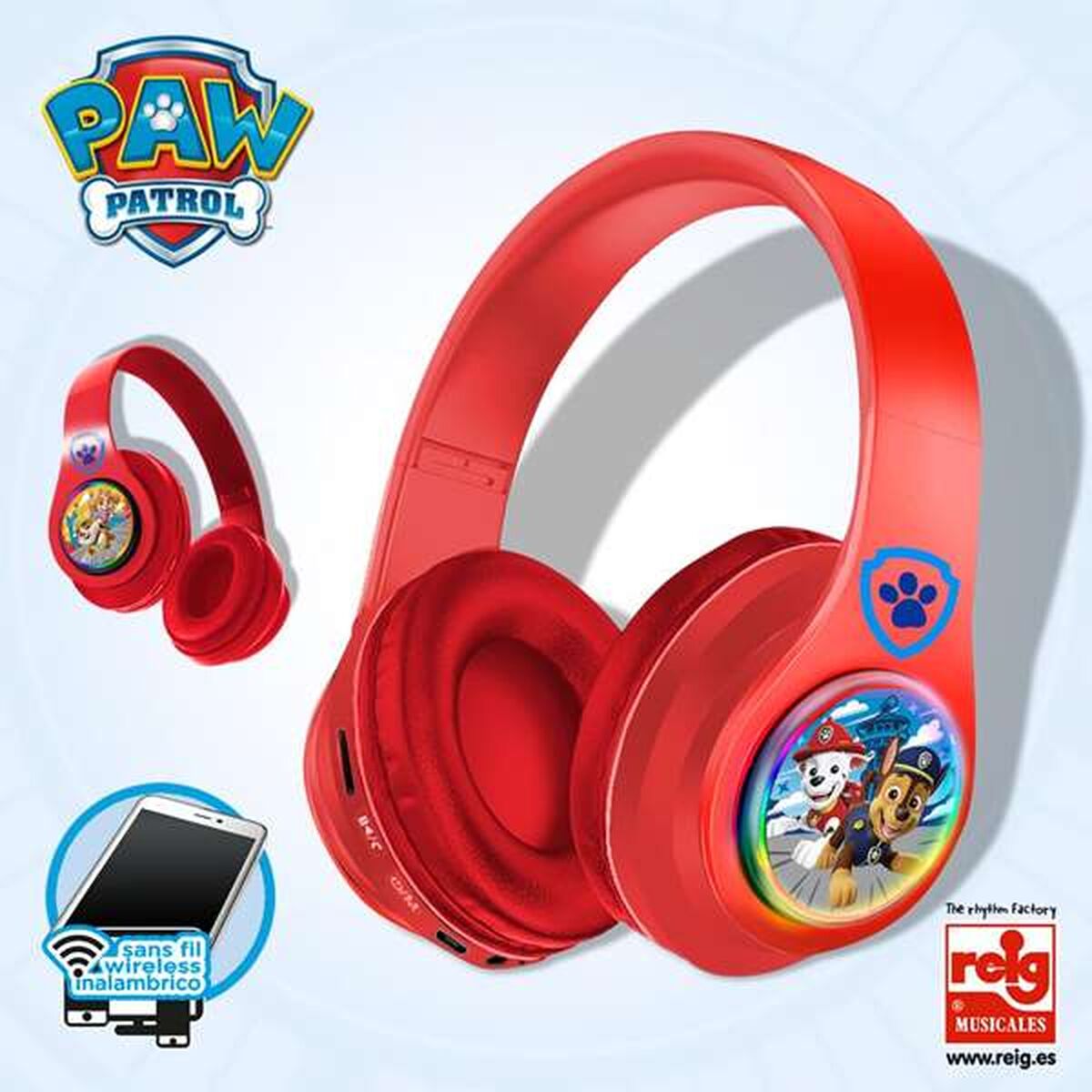 Căști Bluetooth cu Bandă de Cap The Paw Patrol
