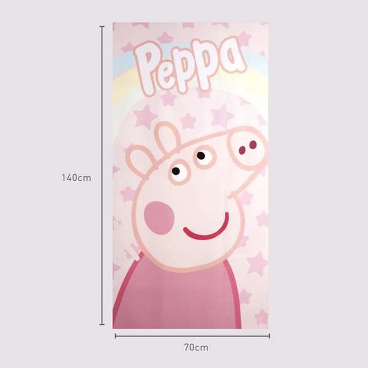 Prosop de Plajă Peppa Pig Roz deschis 70 x 140 cm