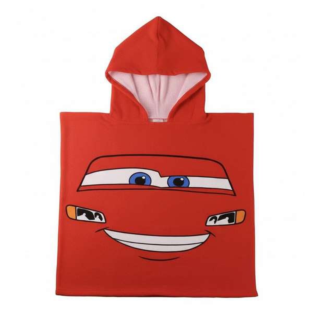 Prosop-Poncho cu Glugă Cars Roșu 55 x 77 cm