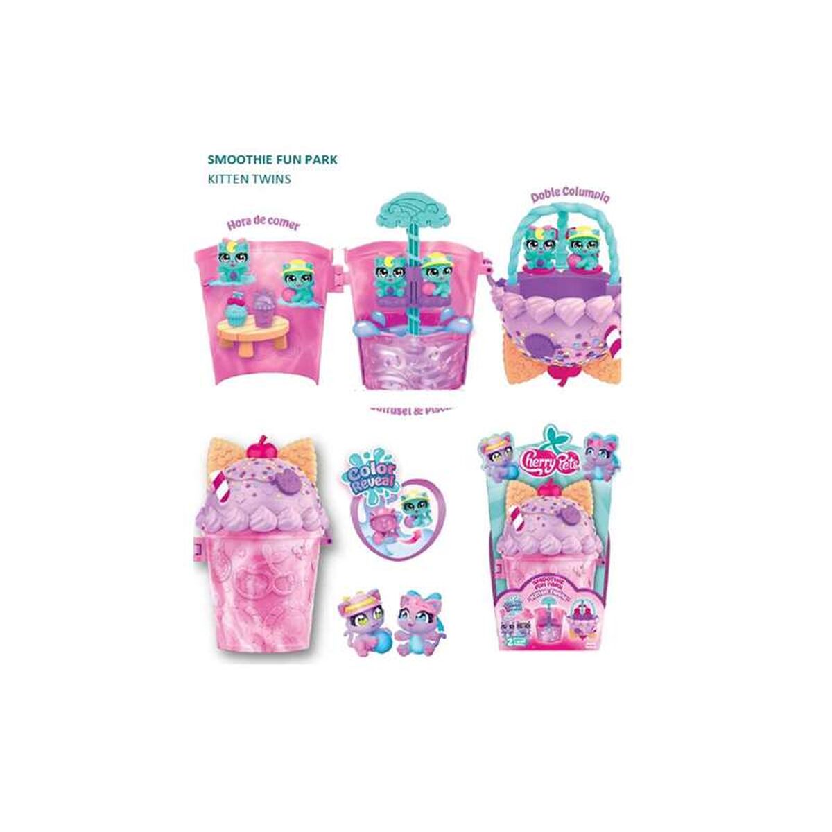 Playset Magicbox Smoothie Fun Parks Kitten Twins 14,5 X 25 X 8,5 cm