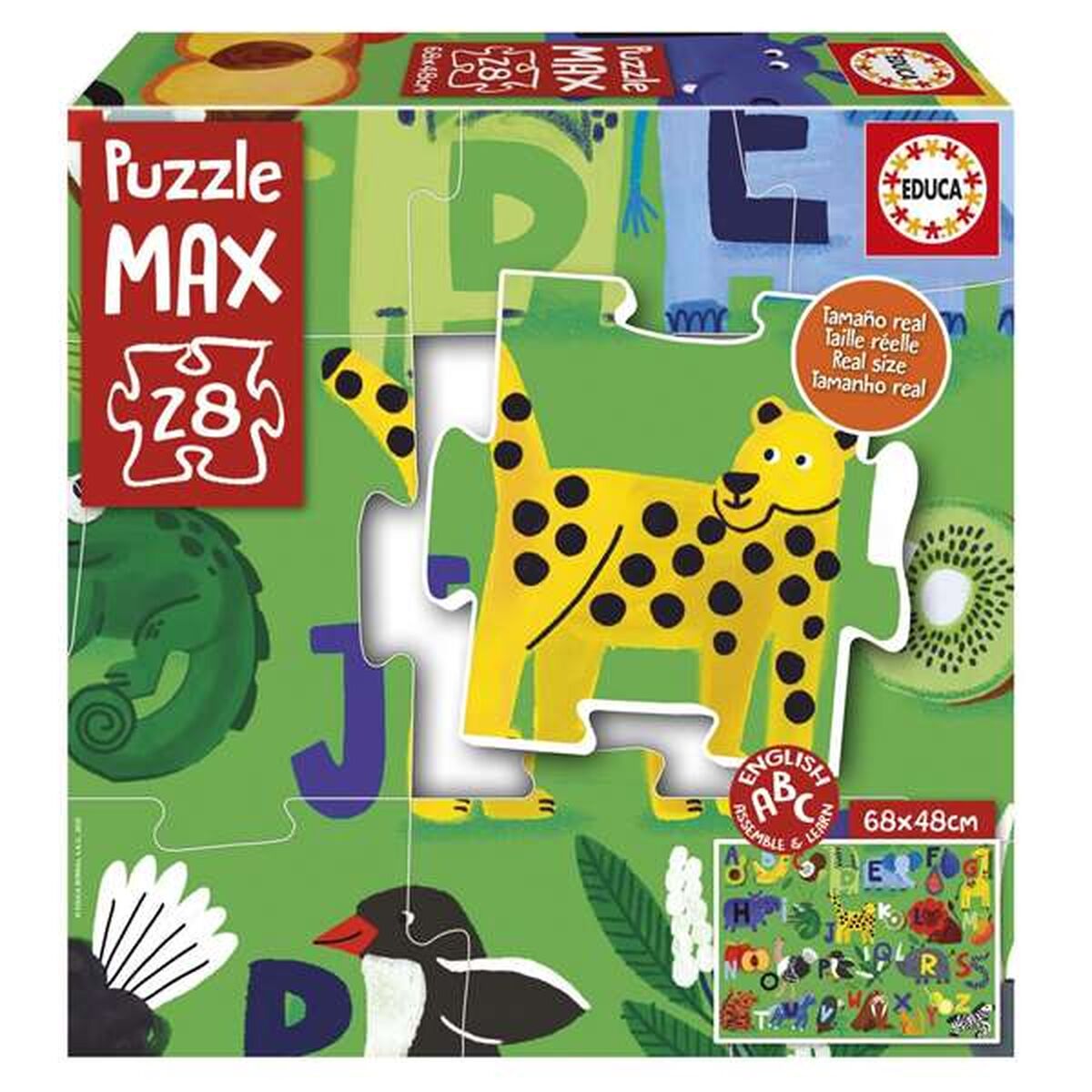Puzzle Educa Alphabet Nature 28 Piese
