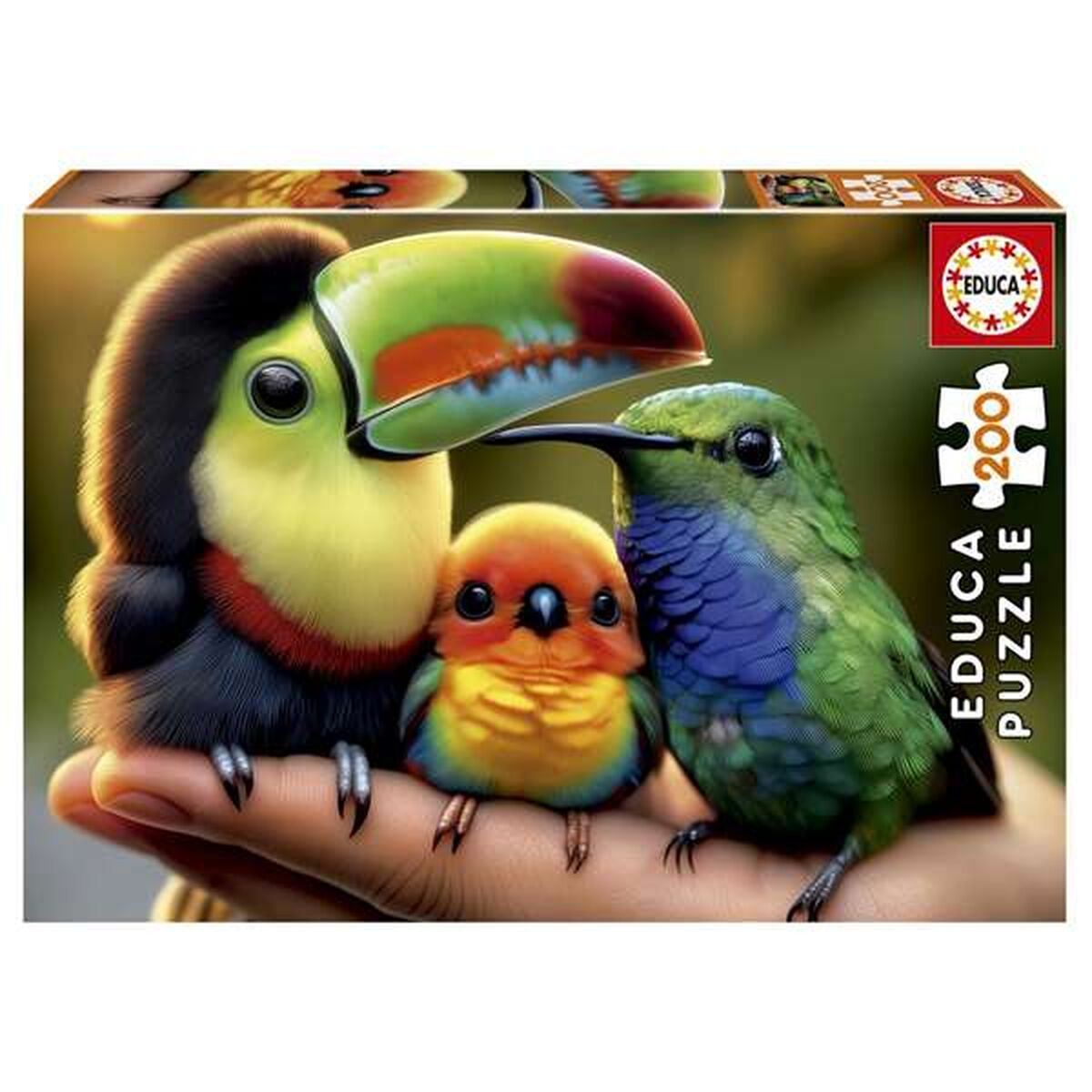 Puzzle Educa Păsări 200 Piese