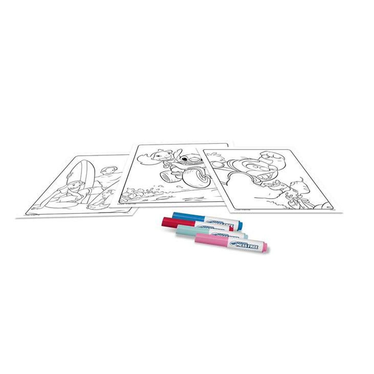 Joc Desenează și Colorează Crayola Lilo & Stitch Multicolor Plastic