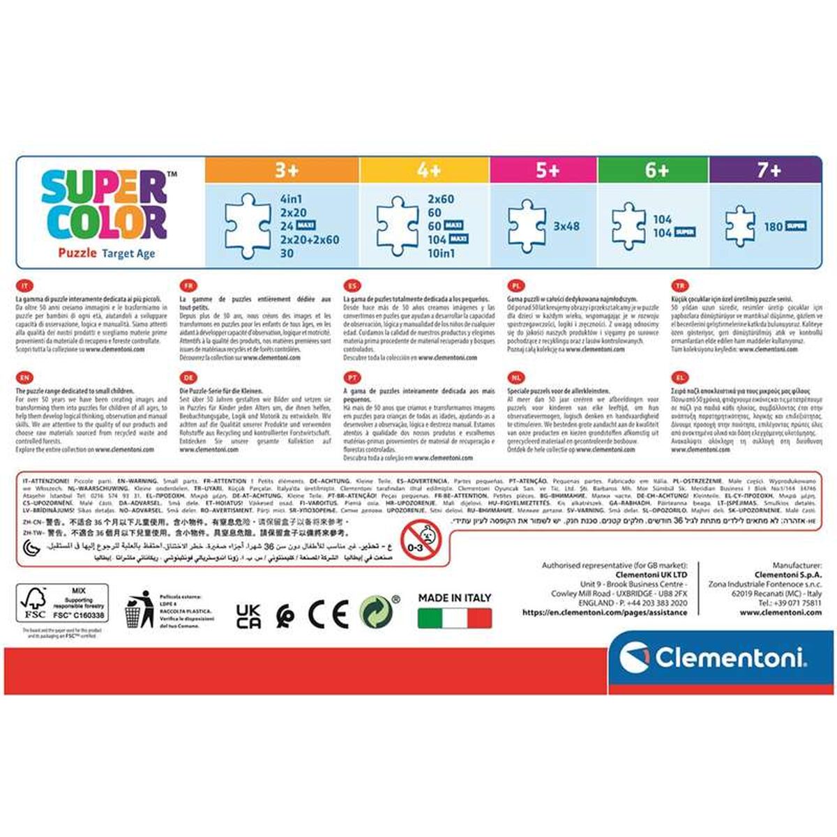 Puzzle Bluey 4 Unități 72 Piese