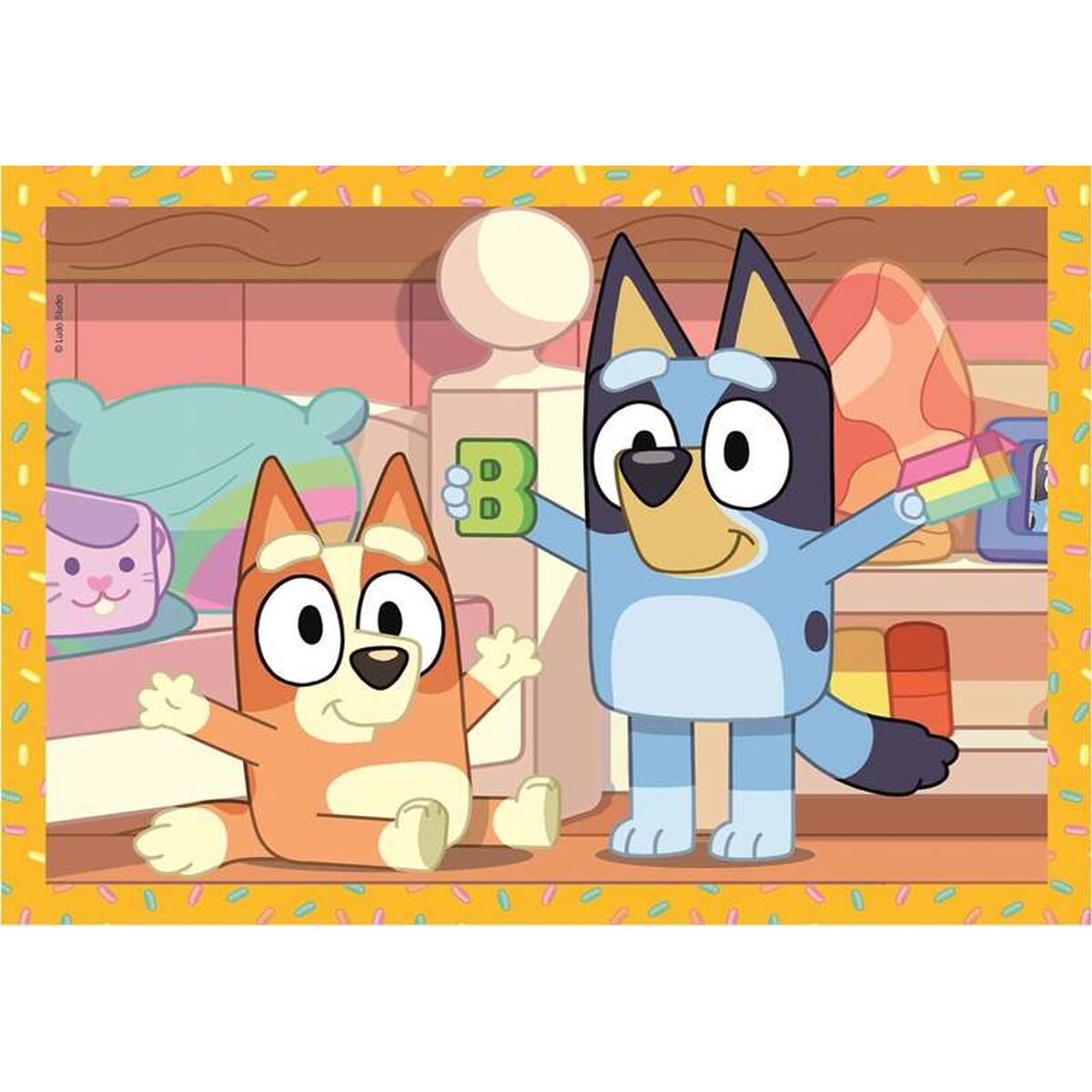 Puzzle Bluey 4 Unități 72 Piese