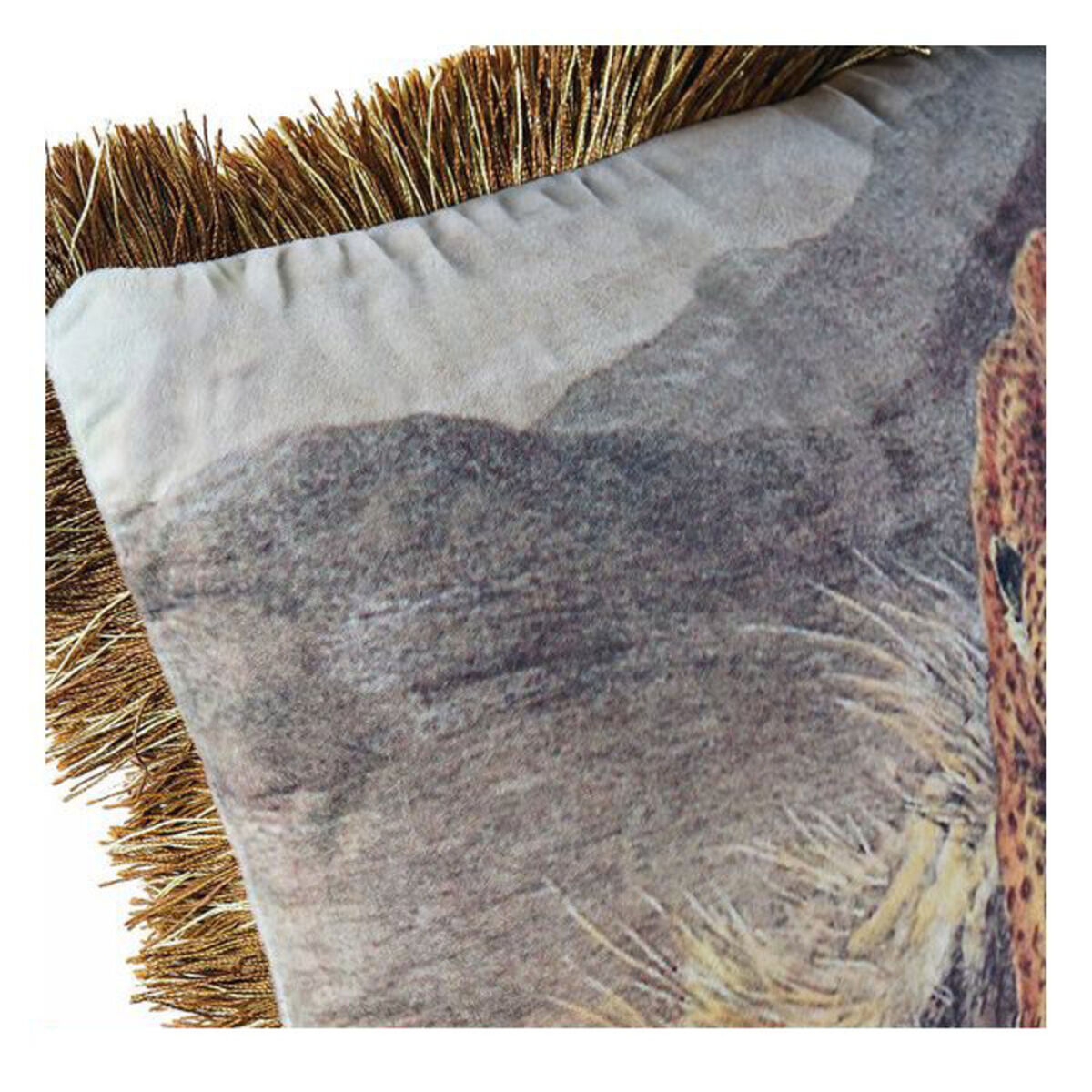 Pernă DKD Home Decor Aluminiu Colonial Selvă (2 Unități) (2 Piese)