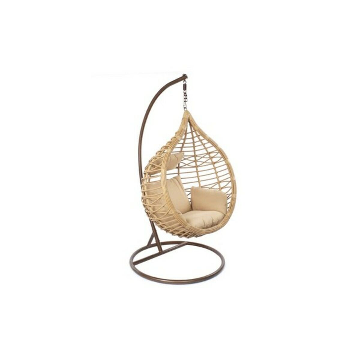 Fotoliu de grădină suspendat DKD Home Decor Bej Maro Multicolor Aluminiu ratan sintetic 90 x 70 x 110 cm