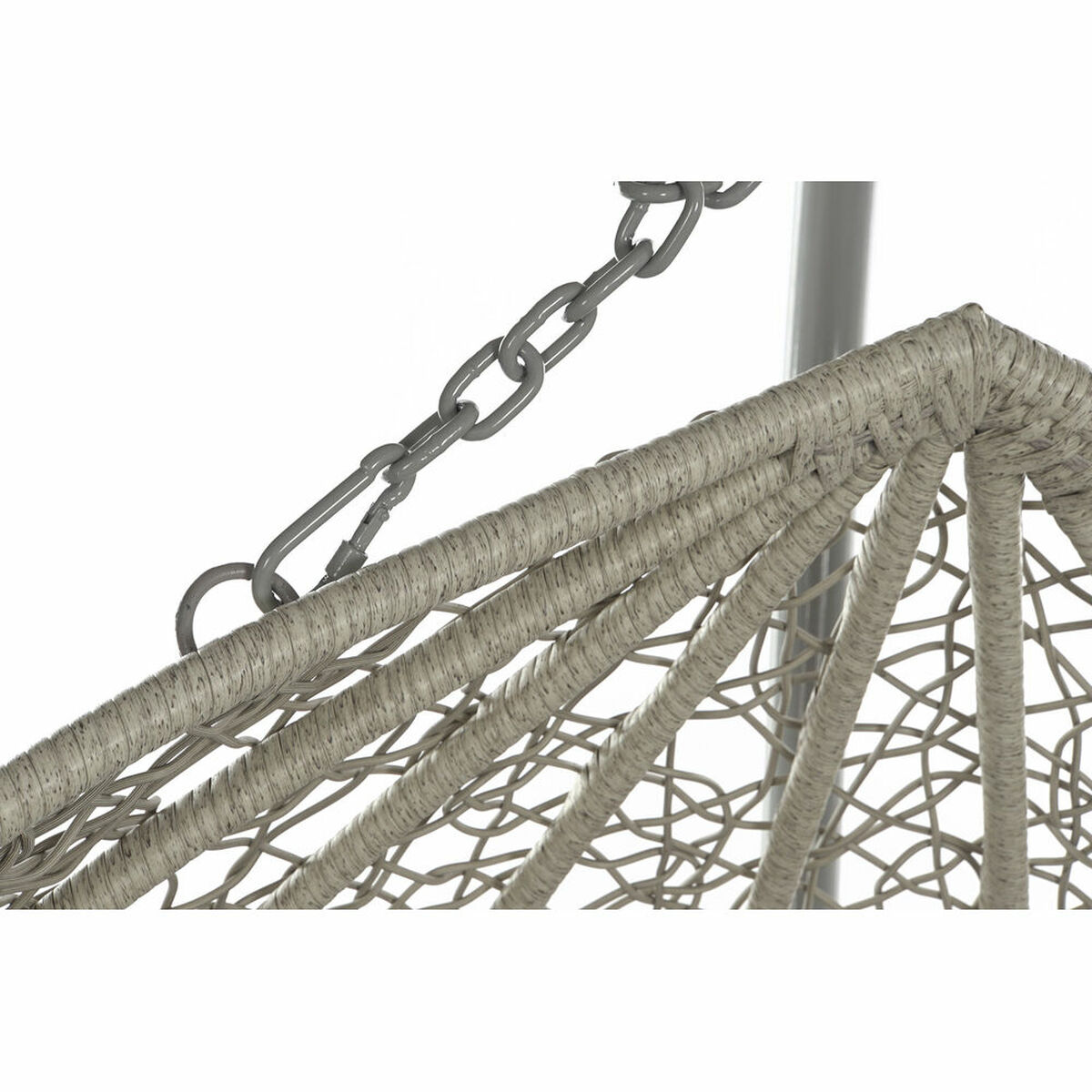 Fotoliu de grădină suspendat DKD Home Decor 133 x 80 x 110 cm Gri ratan sintetic Aluminiu