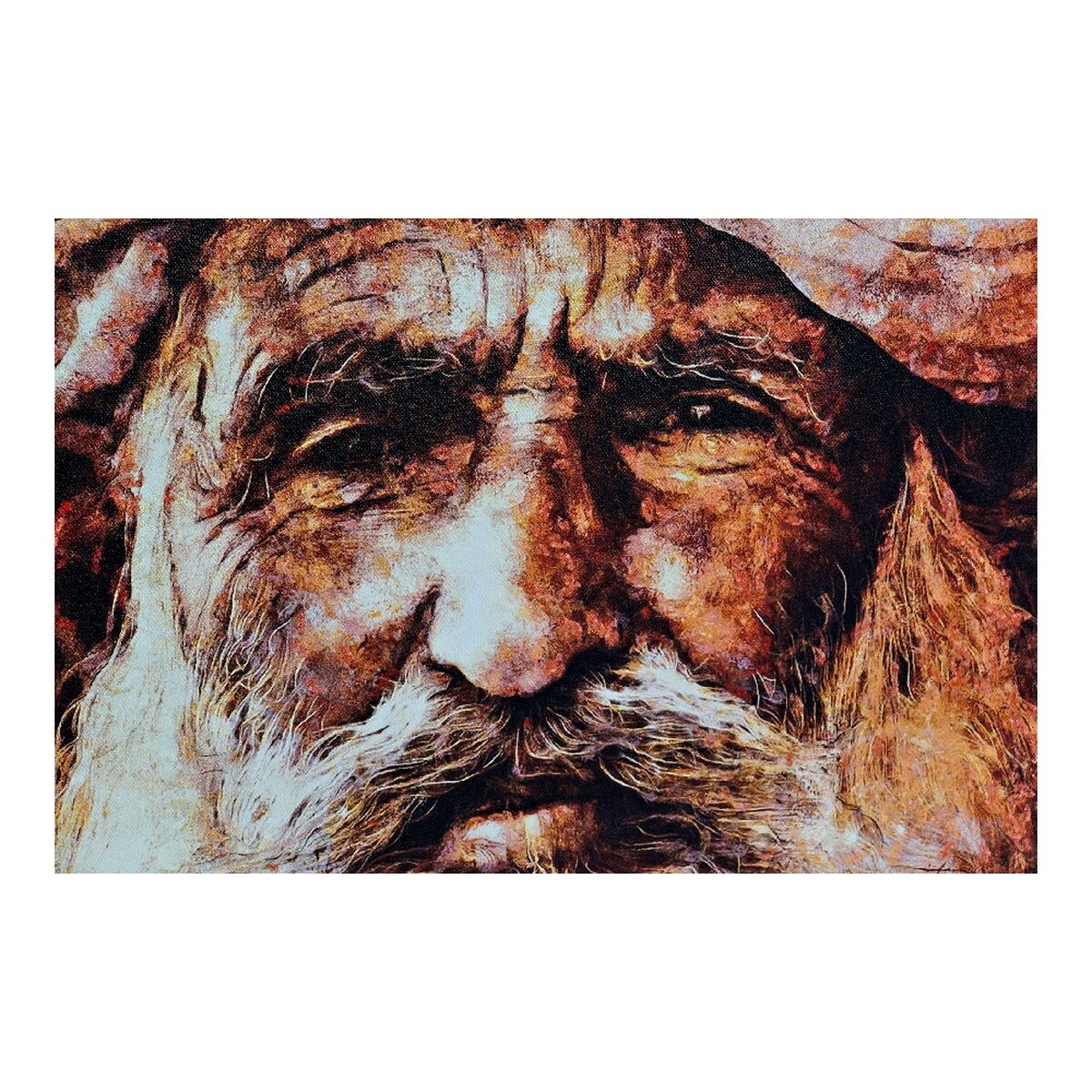 Pânză DKD Home Decor Pânză Lemn MDF 50 x 1,8 x 70 cm