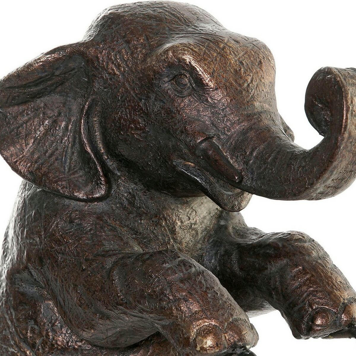 Figură Decorativă DKD Home Decor Negru Elefant Modern 30 x 12 x 37 cm