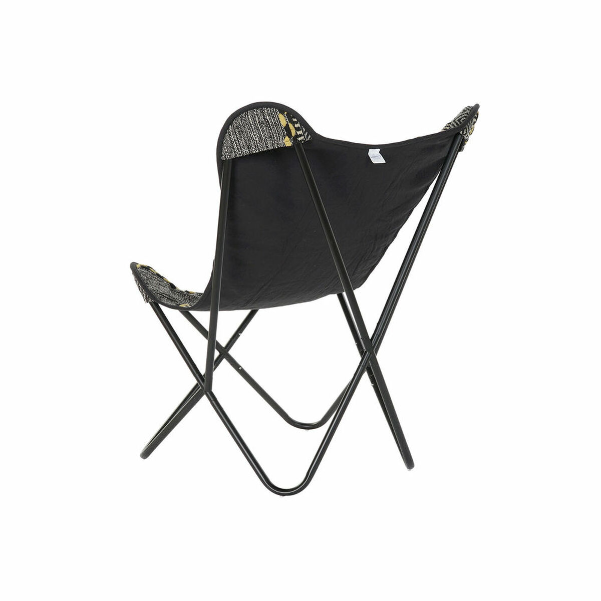 Fotoliu DKD Home Decor Galben Alb Negru Multicolor Fier 74 x 65 x 90 cm