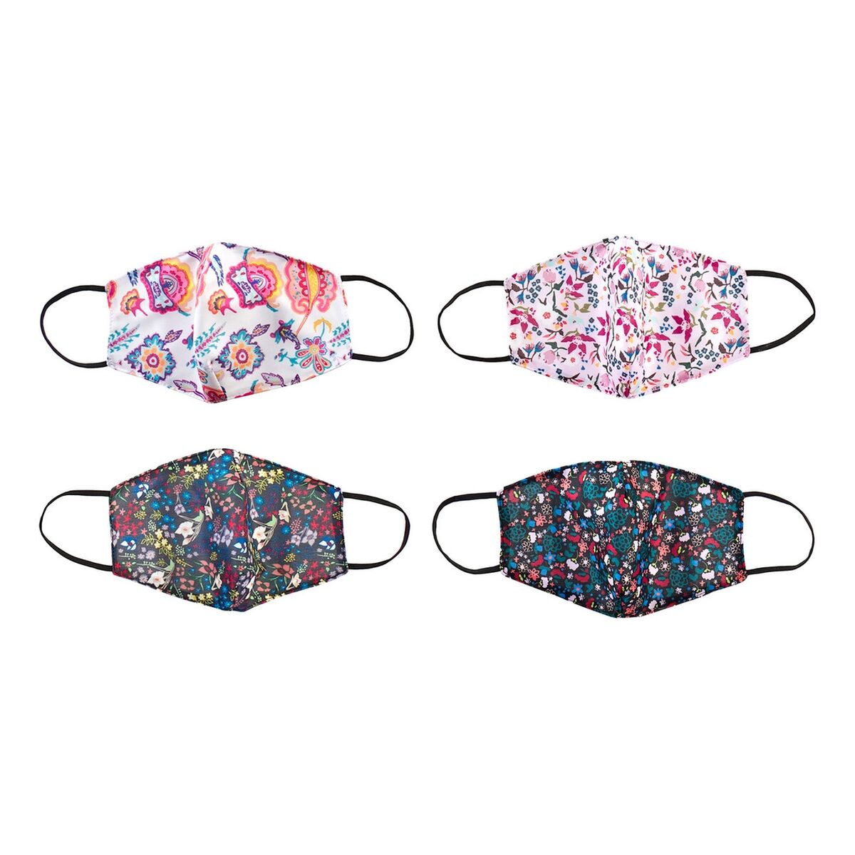 Mască facială igienică DKD Home Decor Multicolor 4 Unități