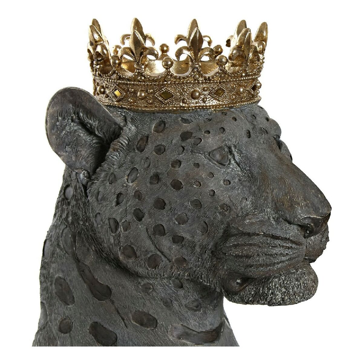 Figură Decorativă DKD Home Decor Gri Auriu* Colonial Animal 27,5 x 23,5 x 33 cm (2 Unități)