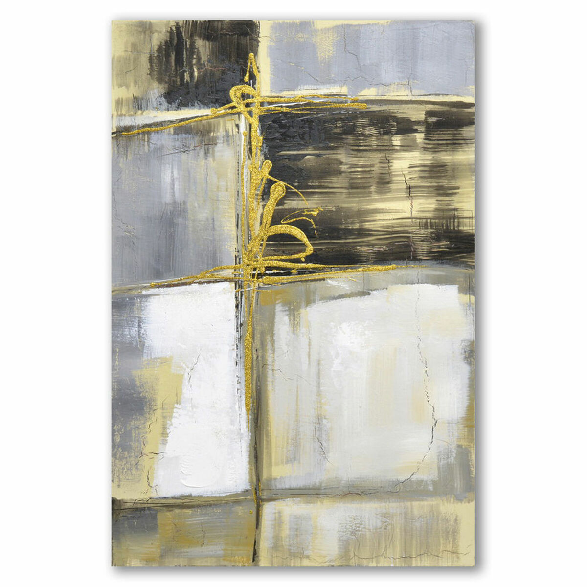 Pânză DKD Home Decor Pânză Lemn MDF 60 x 3 x 90 cm