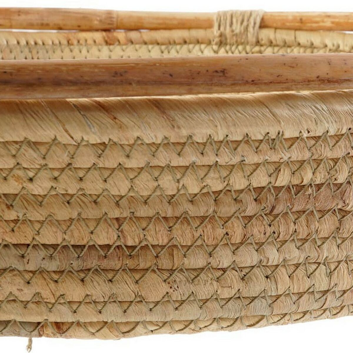 Decorațiune pentru Centrul Mesei DKD Home Decor Maro Stuf 42 x 42 x 8 cm