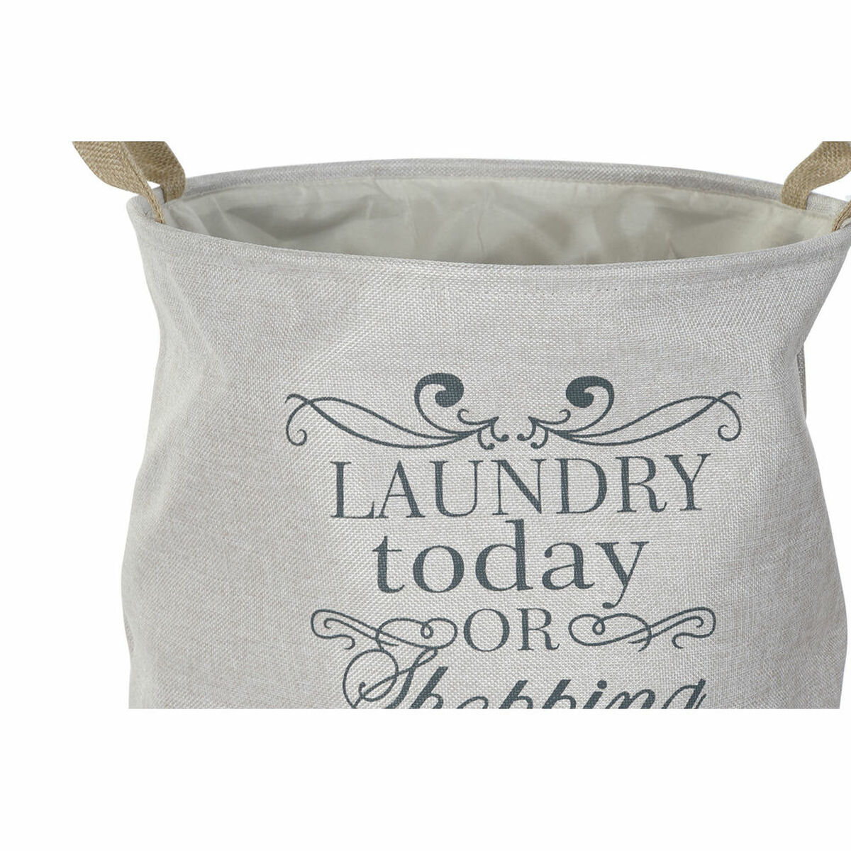 Coș pentru rufe murdare DKD Home Decor Bej Gri Maro Deschis 39 x 39 x 41 cm 3 Piese (3 Unități)