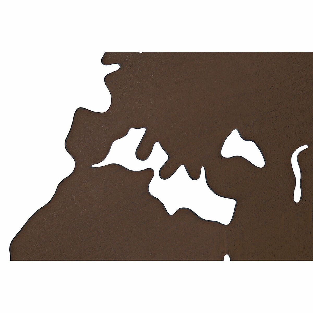 Decorațiune de Perete DKD Home Decor Metal Harta Lumii (100 x 1 x 100 cm) (3 pcs)