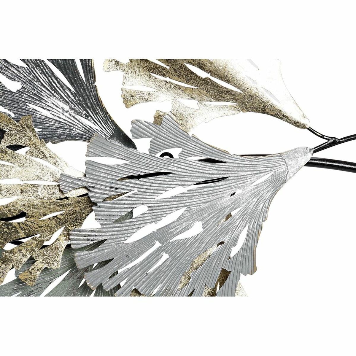 Decorațiune de Perete DKD Home Decor Gri Auriu* Metal (65 x 10 x 134.6 cm)