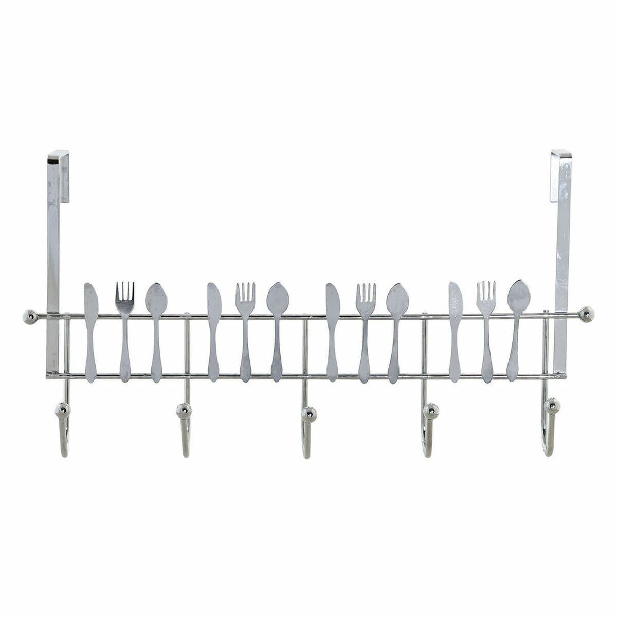 Cuier pentru uși DKD Home Decor Argintiu Metal Plastic 34 x 17 x 9 cm