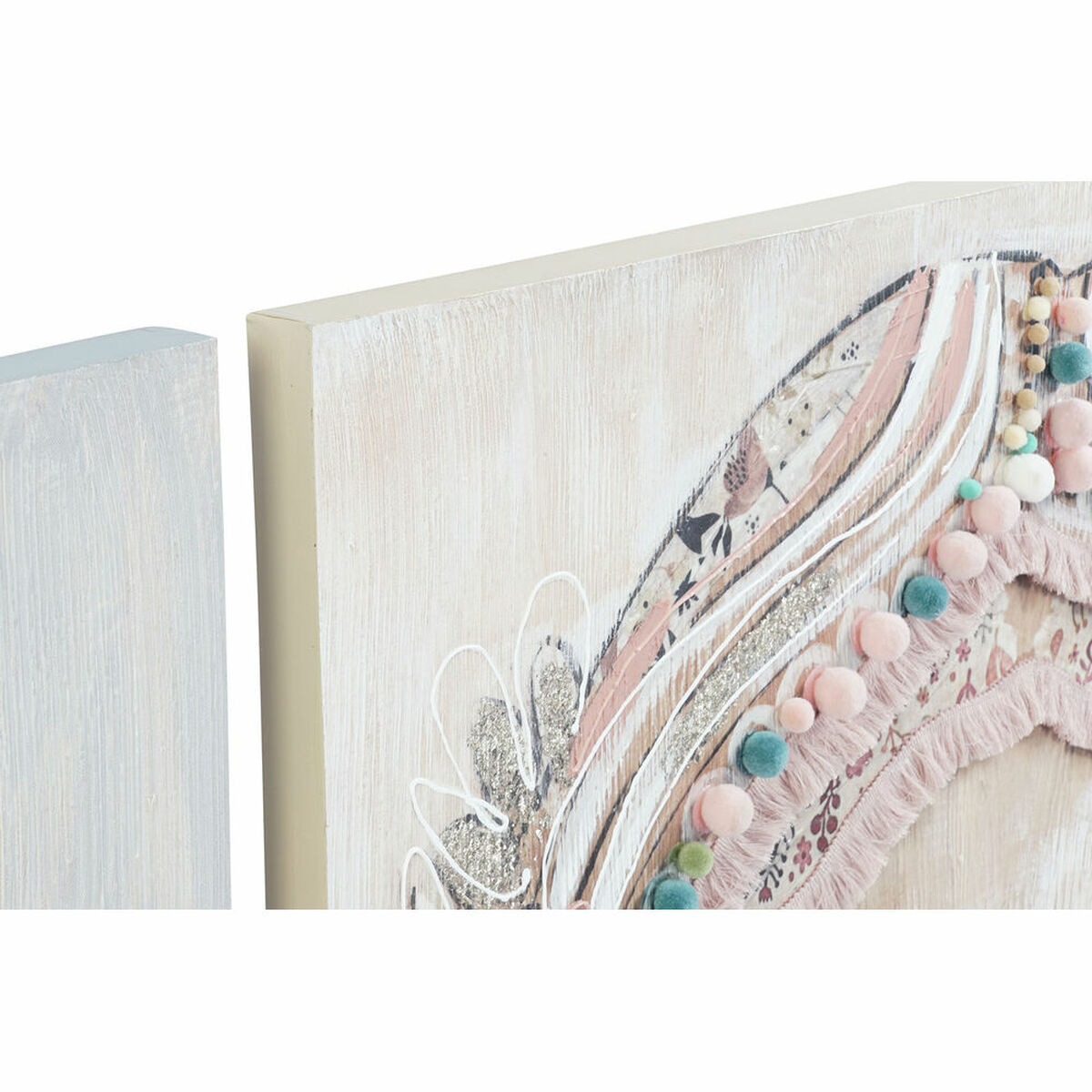 Pânză DKD Home Decor Pin Pânză 90 x 3,7 x 90 cm