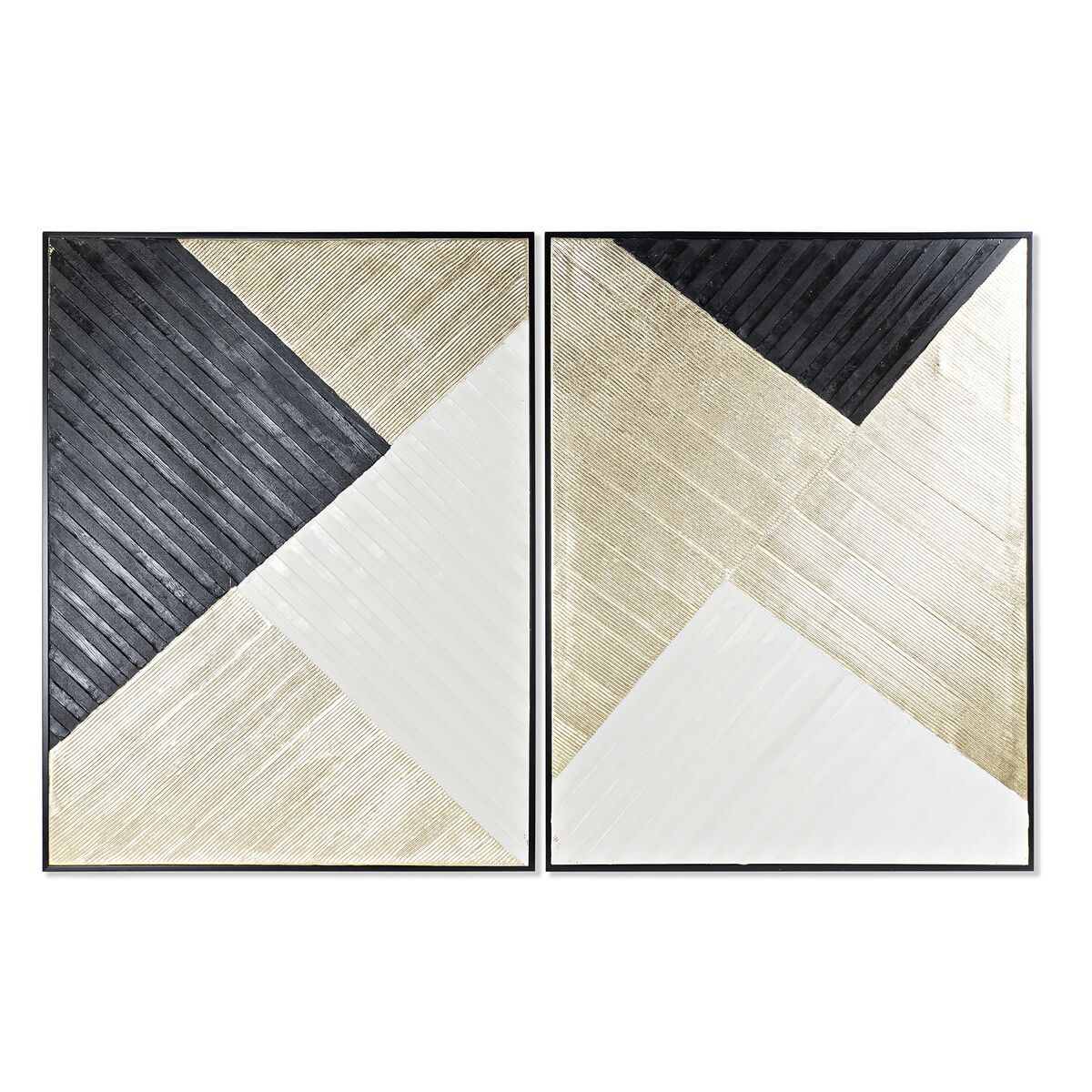 Pânză DKD Home Decor Modern Geometric (93 x 3,5 x 123 cm) (2 Unități)
