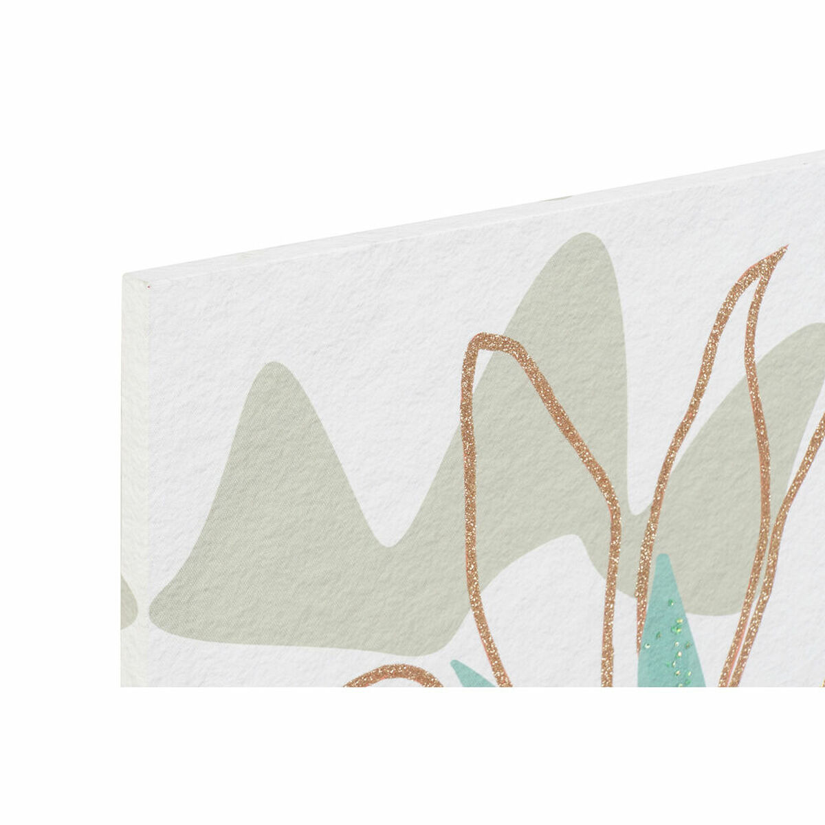 Pânză DKD Home Decor Květiny (60 x 1,8 x 60 cm) (4 Unități)