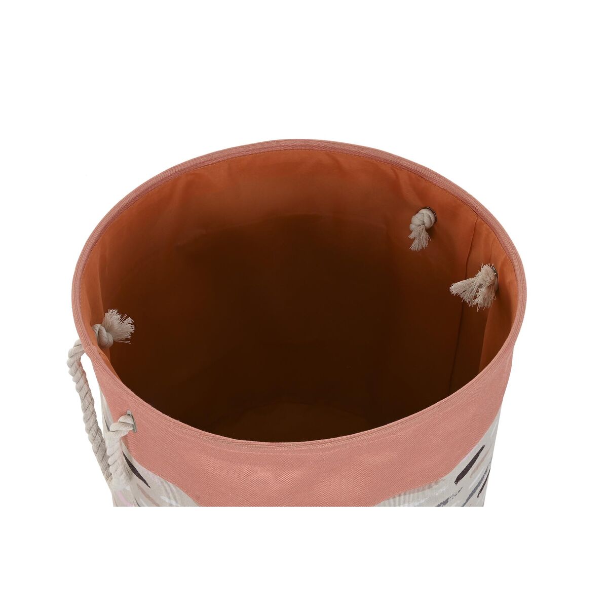 Coș pentru rufe murdare DKD Home Decor Gri Portocaliu 45 x 45 x 45 cm (3 Unități)