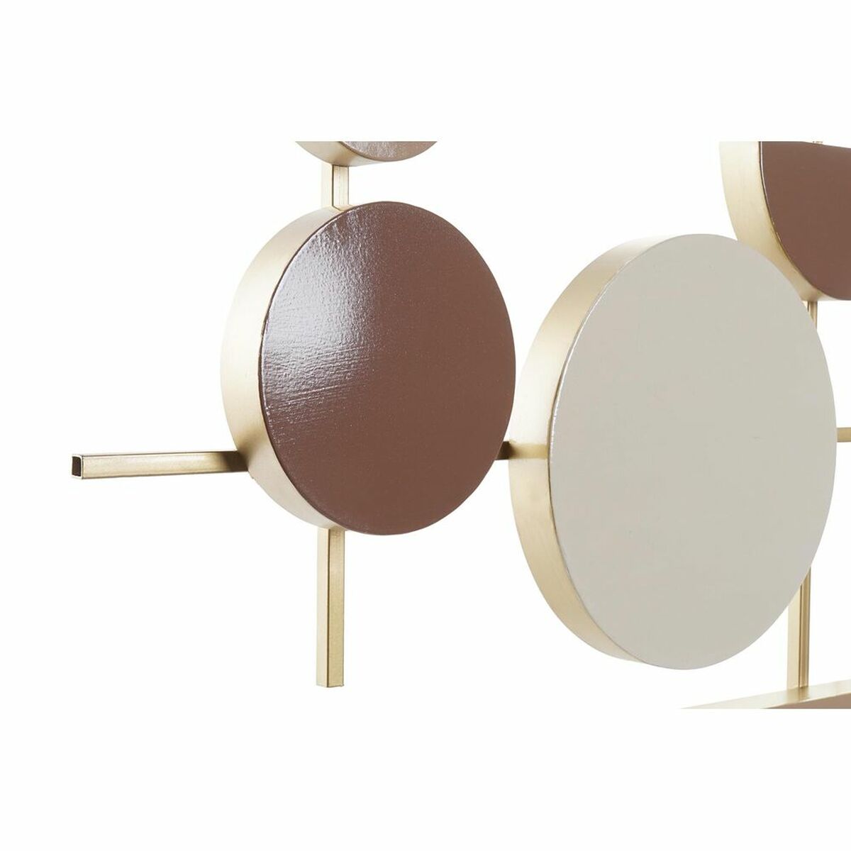 Decorațiune de Perete DKD Home Decor Alb Alb/Roz Auriu* Roz deschis Modern Scandi 30 x 40 cm 110 x 6,4 x 49 cm