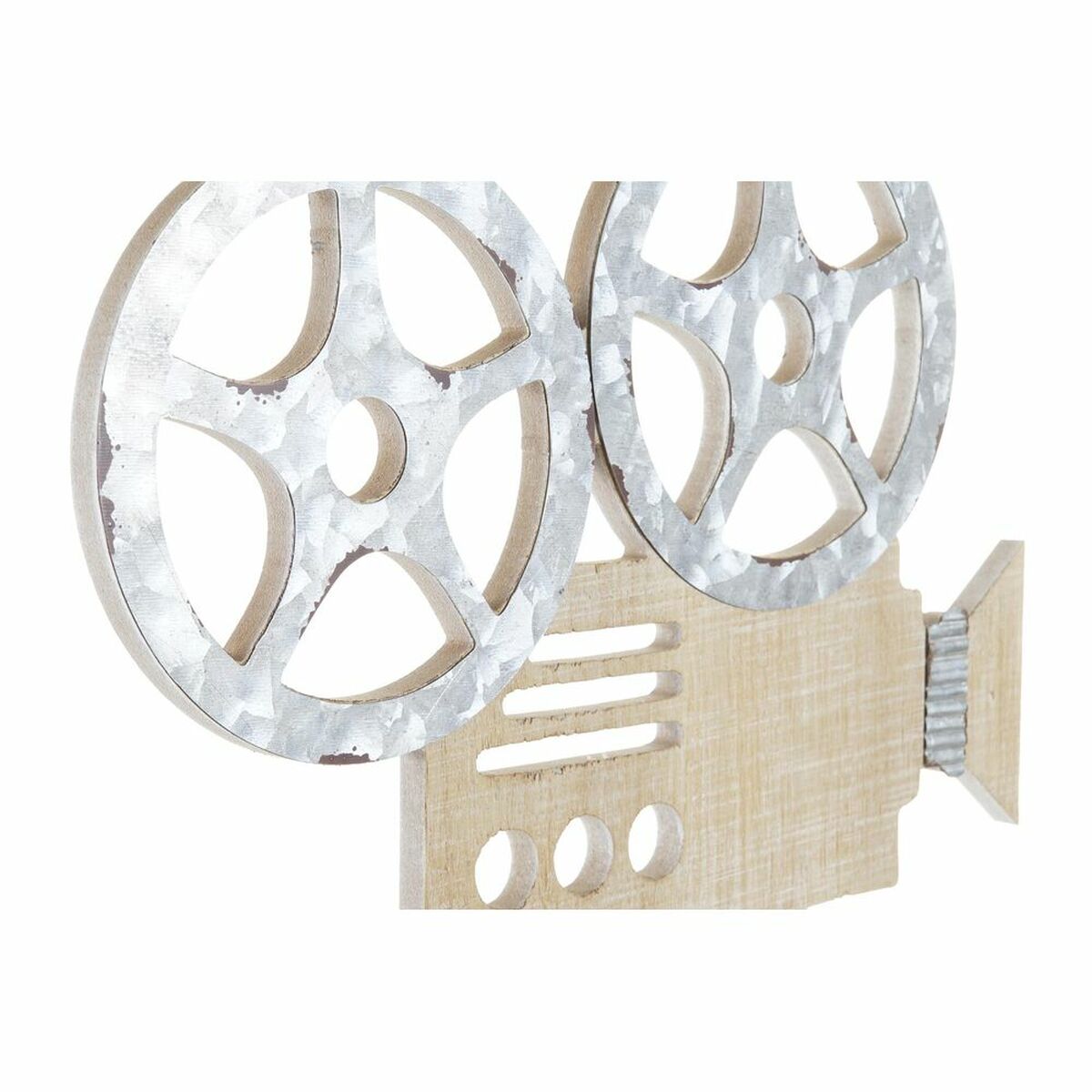 Decorațiune de Perete DKD Home Decor 32 x 2 x 70 cm Negru Gri Vintage (2 Unități)