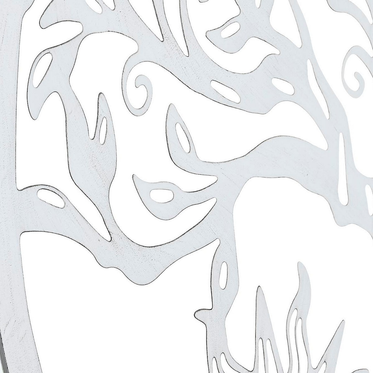 Decorațiune de Perete DKD Home Decor 100 x 1 x 100 cm Negru Alb Indian (2 Unități)