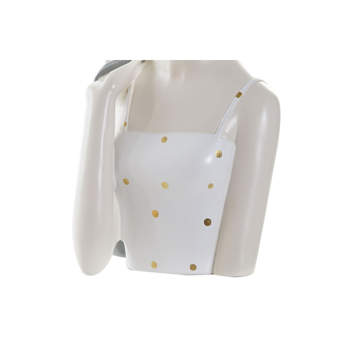 Figură Decorativă DKD Home Decor Femeie Roz Alb 15 x 15 x 27,5 cm (2 Unități)