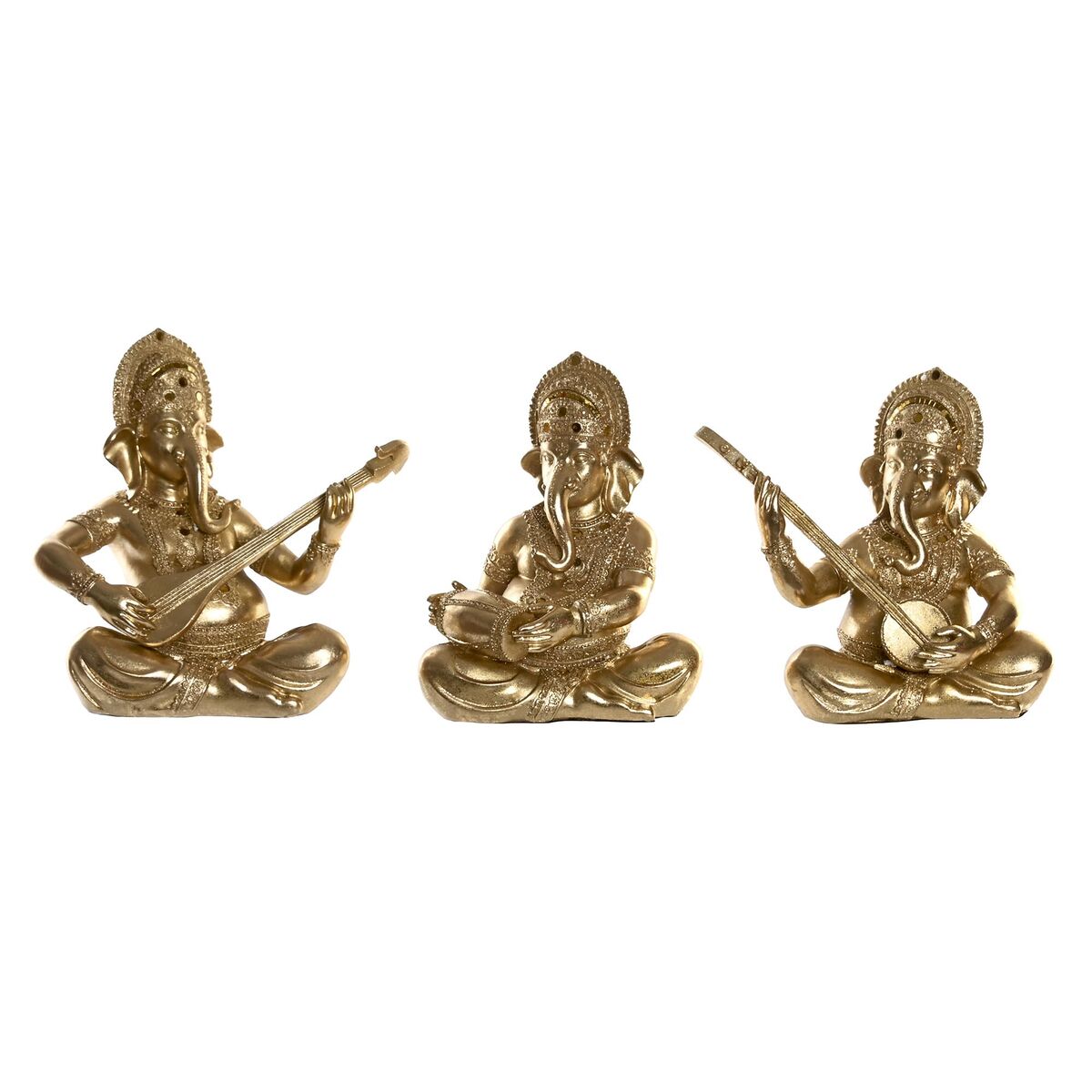 Figură Decorativă DKD Home Decor Rășină Indian (31 x 15,5 x 30 cm) (3 Unități)