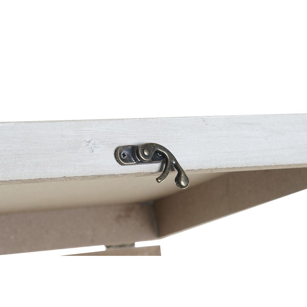 Cutie Decorativă DKD Home Decor Alb Negru Auriu* Lemn MDF Modern Vază (2 Unități)