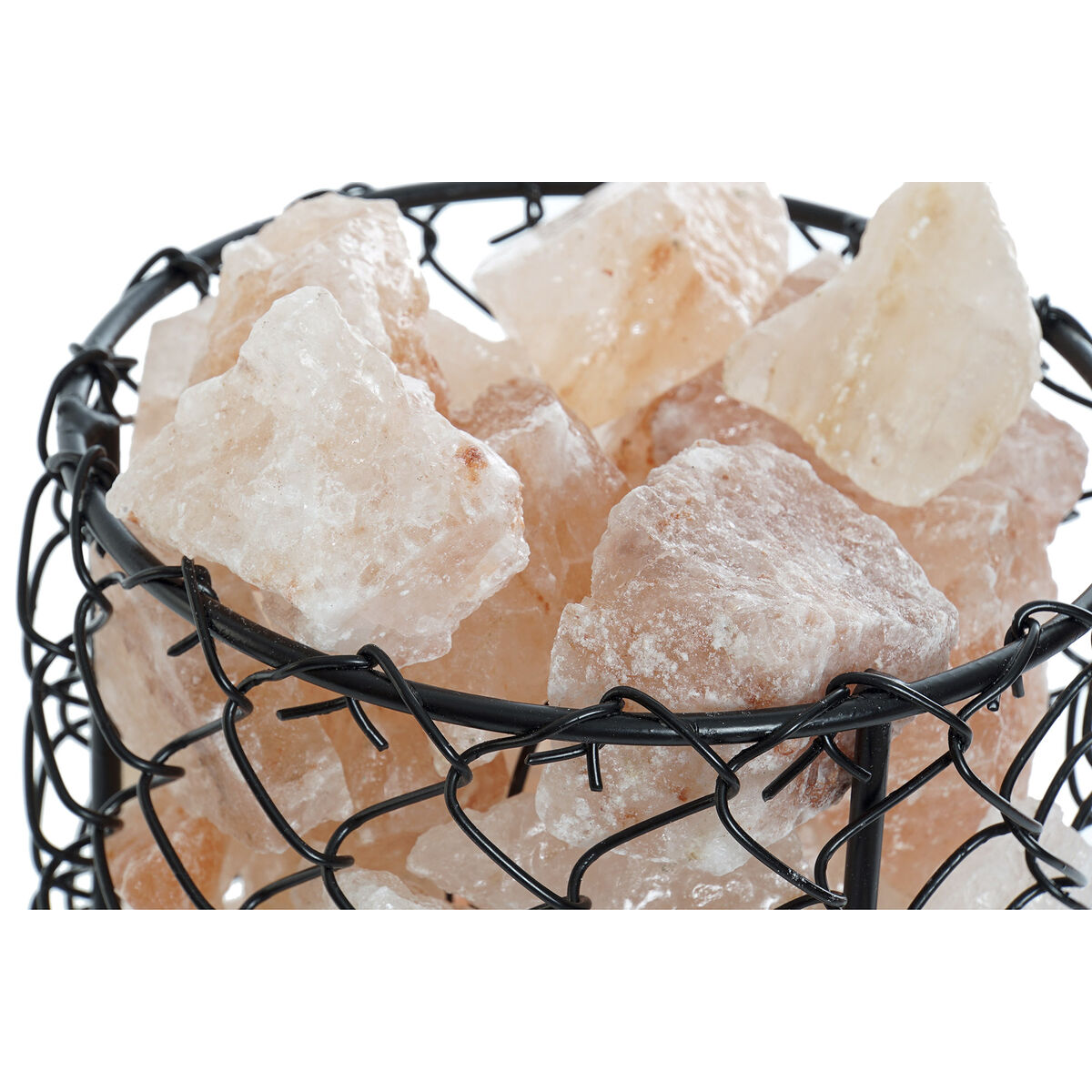 Decorare ușoară DKD Home Decor Sare Negru Portocaliu 15 W 17 x 17 x 17 cm