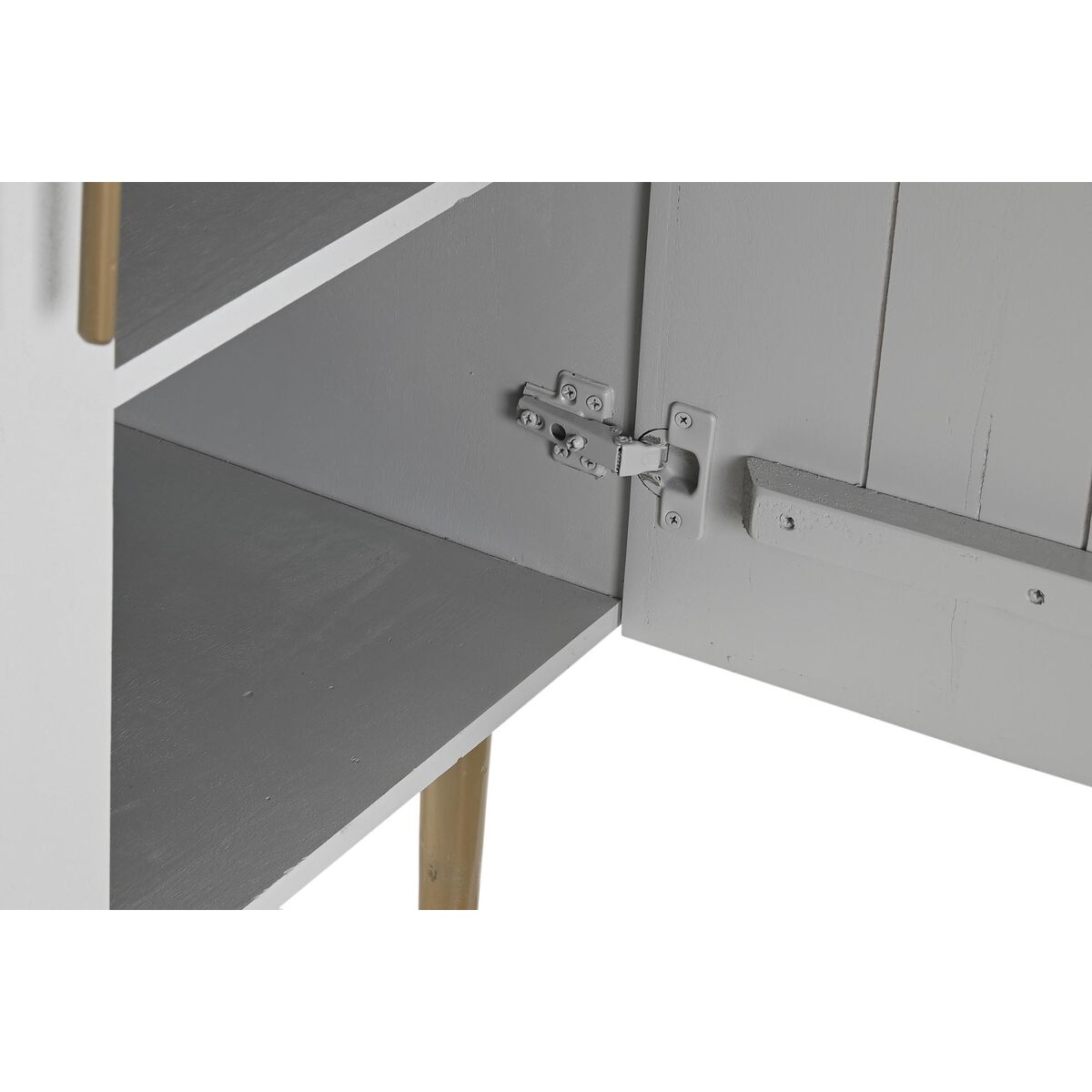 Dulap DKD Home Decor Alb Auriu* Fier Lemn de mango 85 x 45 x 110 cm BAR