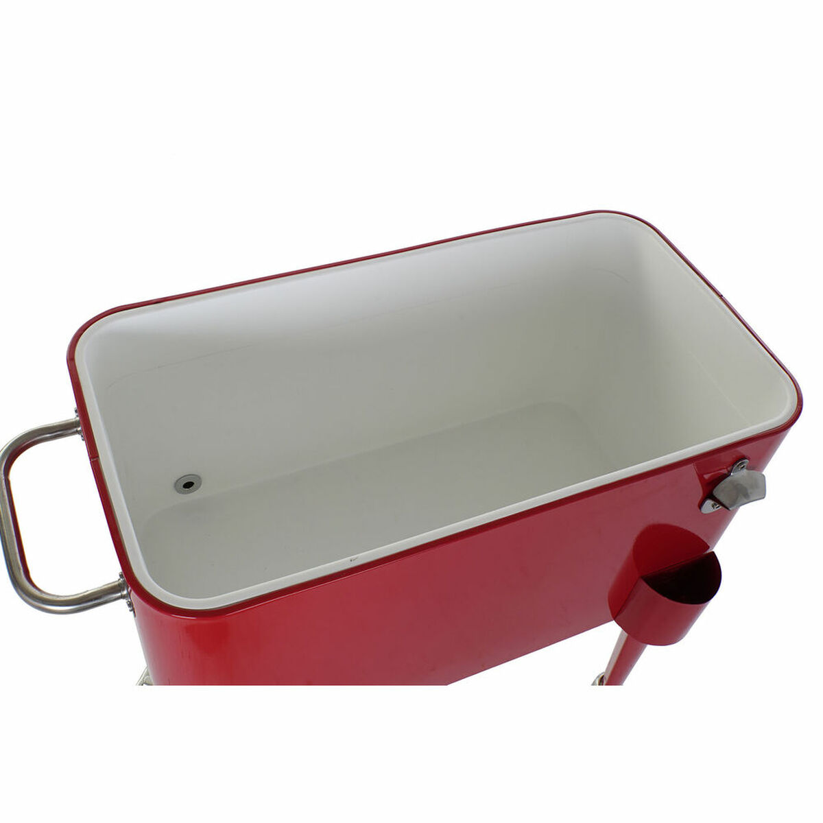 Frigider DKD Home Decor Roșu Cu roți 74 x 43 x 80 cm Oțel polipropilenă 56 L (74 x 43 x 80 cm)
