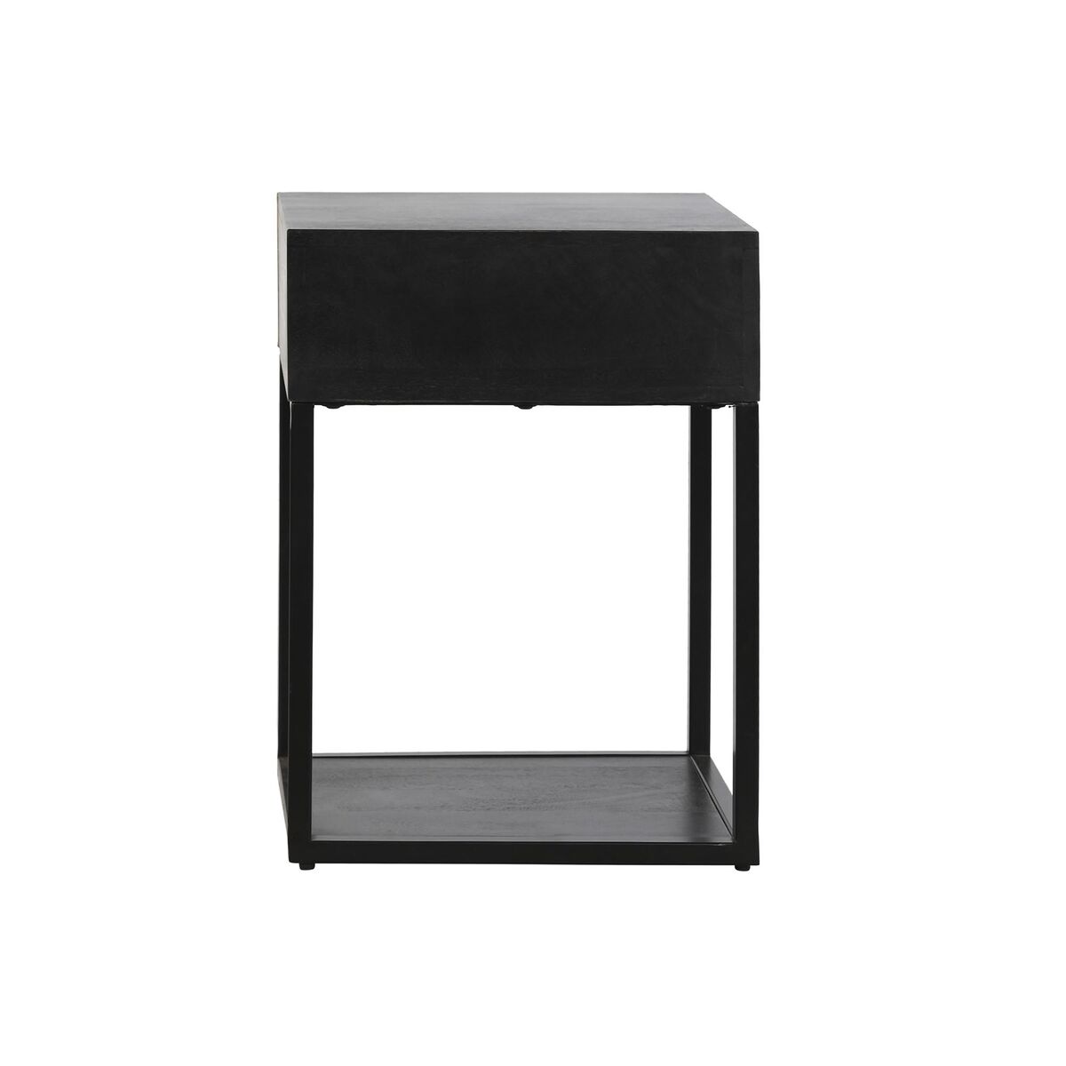 Noptieră DKD Home Decor Auriu* 35 x 40 x 55 cm Negru Metal Lemn